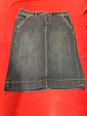 One 5 One Ladies Denim Skirt Size Medium with a Stretch Waist